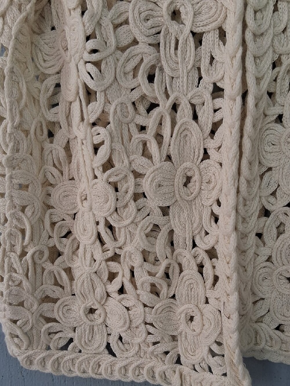 Crochet Floral Openwork Vest - Picture 2 of 3